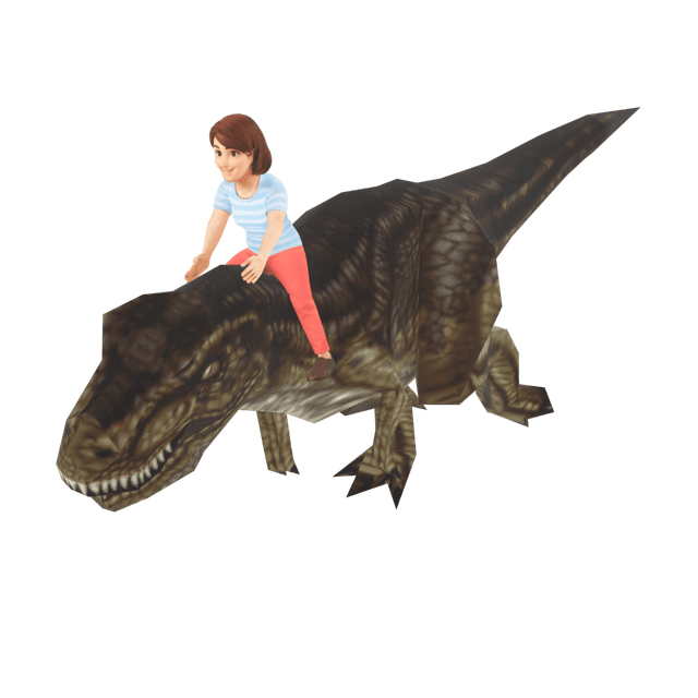 Dinosaur with Female