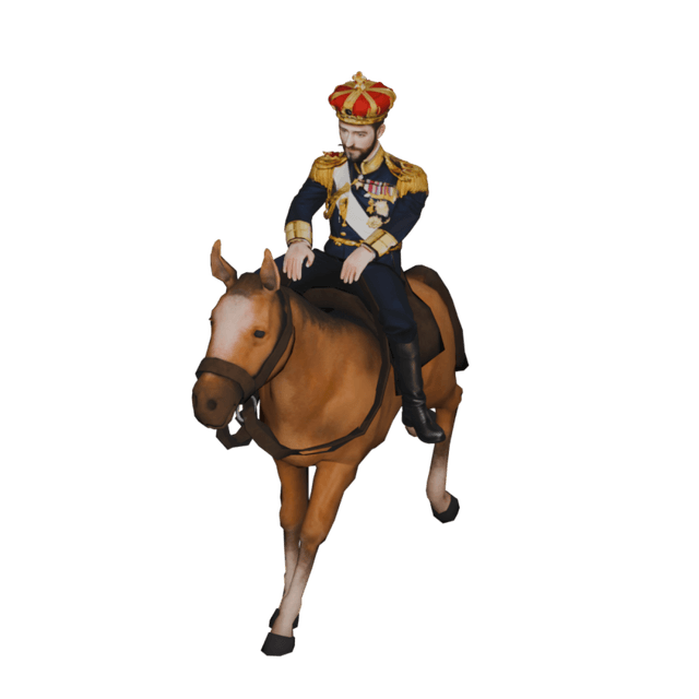King on Horse 2