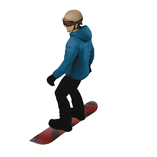 Snowboarding male