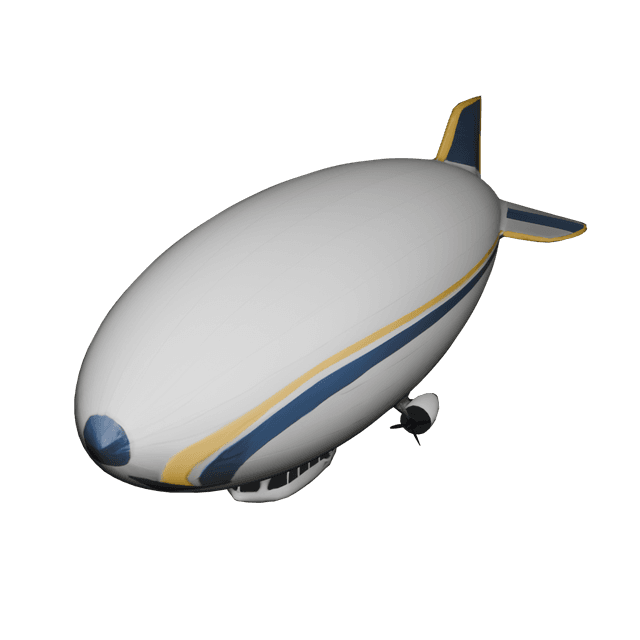 Blimp 3D model thumbnail