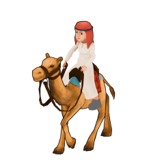 Camel Riding 3D model