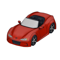 Convertible Car 3D model