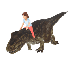 Dinosaur with Female