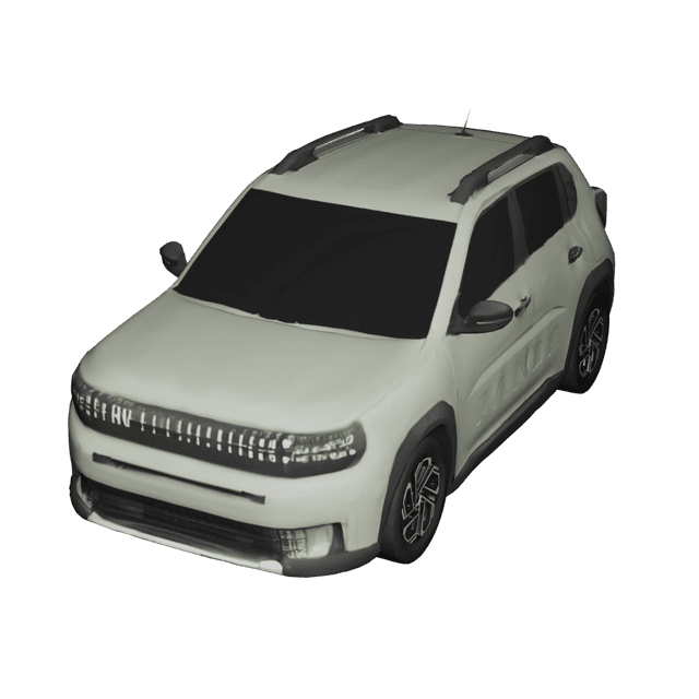 Fiat Panda 3D model thumbnail
