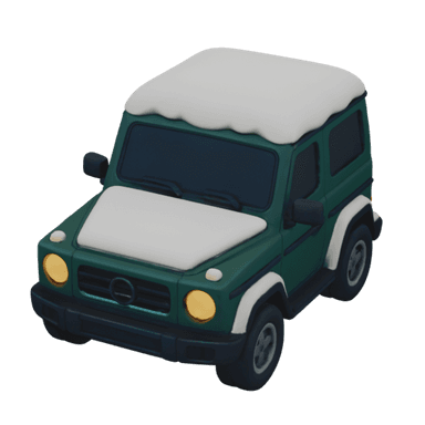 Snow Wagon 3D model
