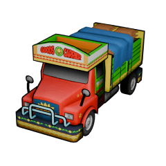 Indian Lorry With Goods