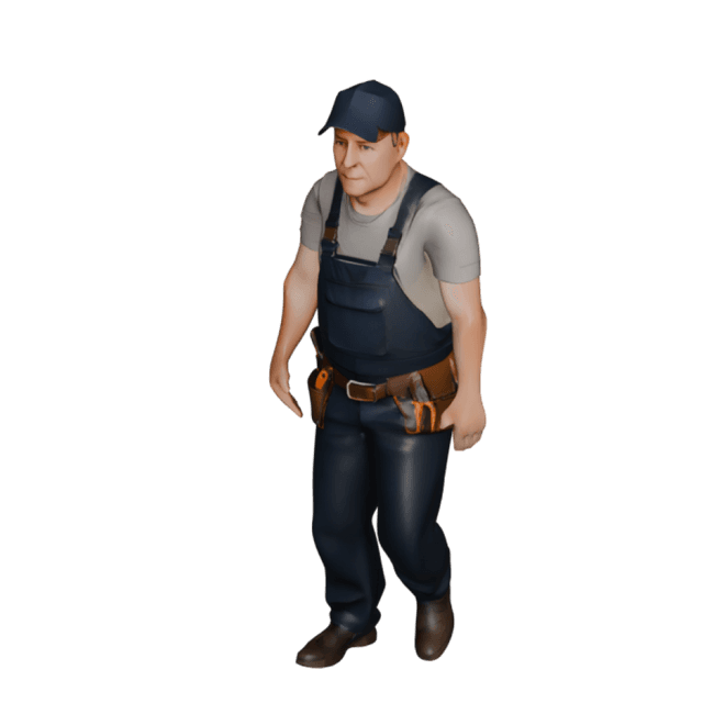 Janitor Male 3D model