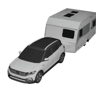 Knaus Caravan 3D model for Travel Animator