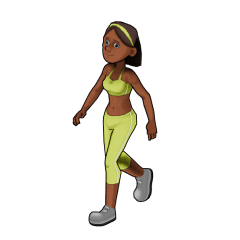 Female Walking 3D model
