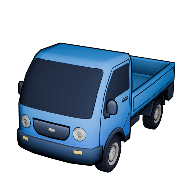 Luggage Van 3D model