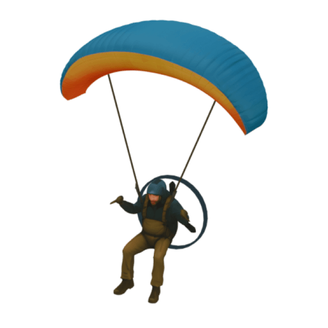 Powered paraglider 3D model