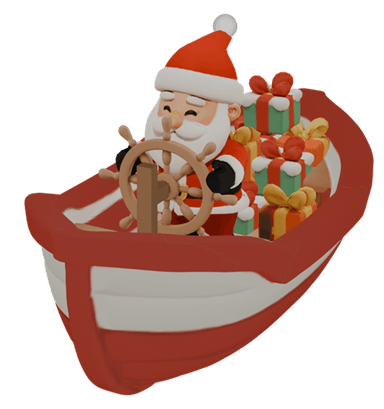 Christmas Boat 3D model