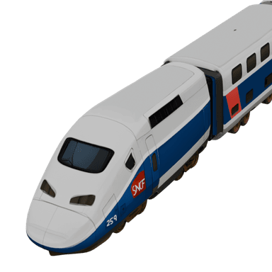 TGV Duplex 3D model