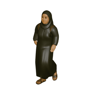 Tourist Arabic Female 3D model