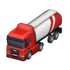 Modern Truck Tanker 3D model