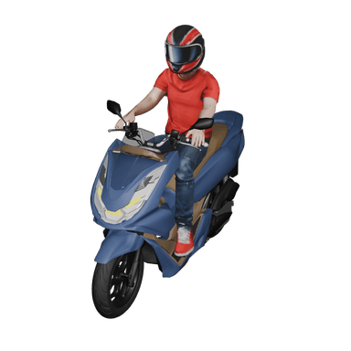UK Honda PCX 3D model