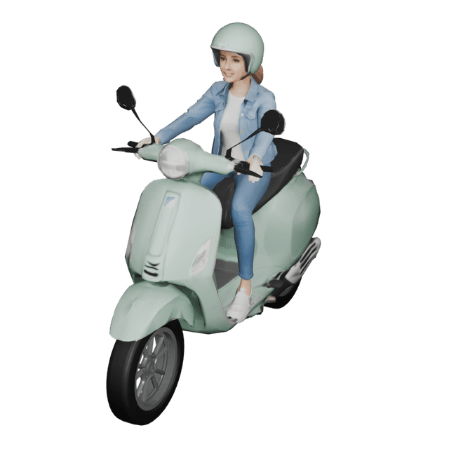 Vespa Primavera 3D model