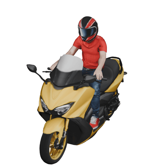 Yamaha TMAX 3D model