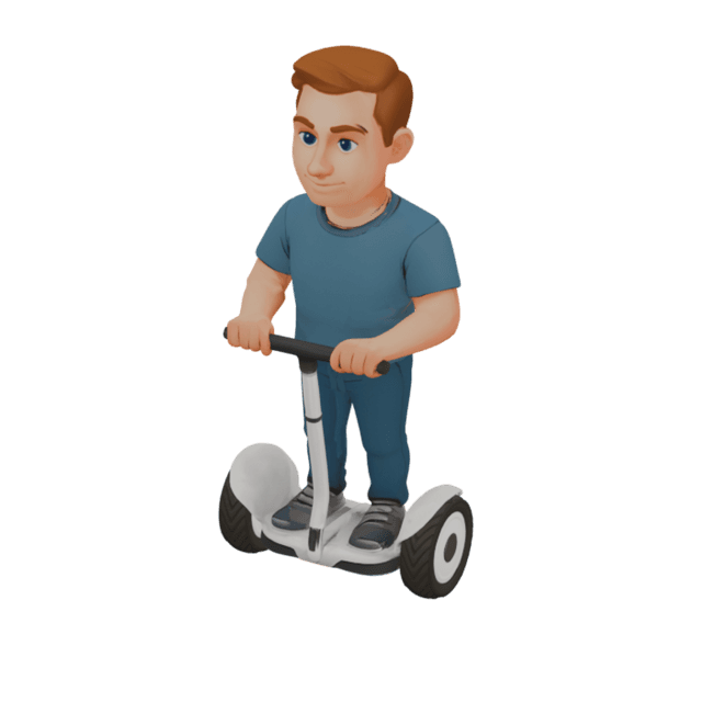 Airwheel Man 3D model