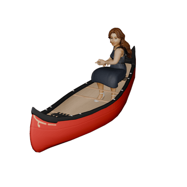 Canoe Woman 3D model