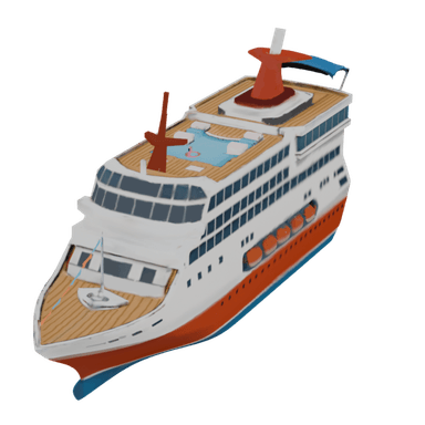 Cruise Ship 3 3D model