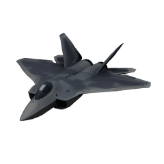 Fighter Jet (Stealth Gray) 3D model