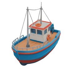 Fishing Boat 3D model