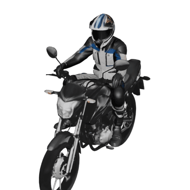 Honda CG 3D model for Travel Animator