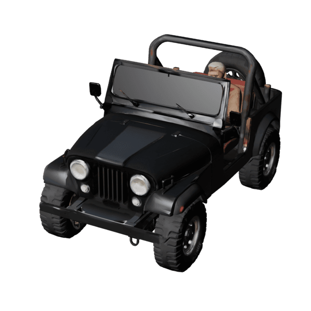 Open Jeep 3D model