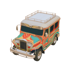 Jeepney 3D model