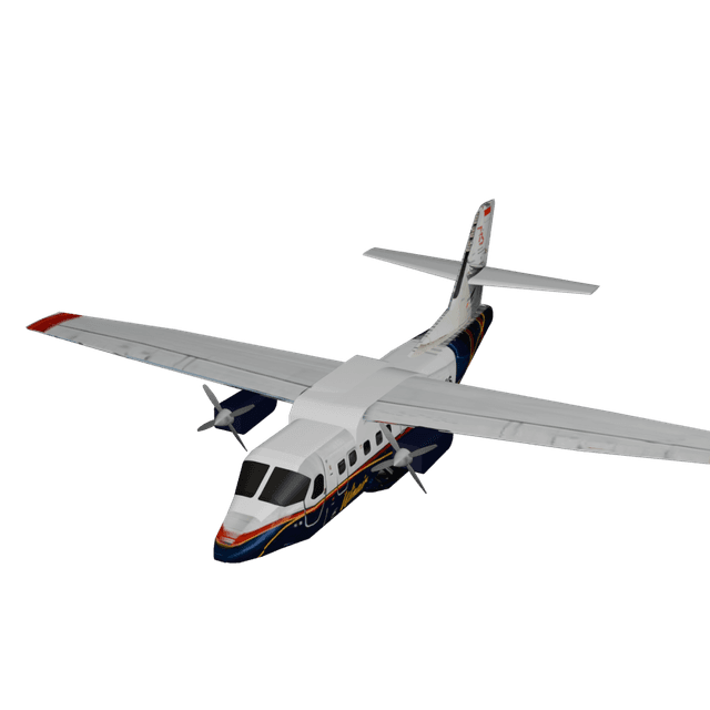 DHC Twin Otter airplane 3D model