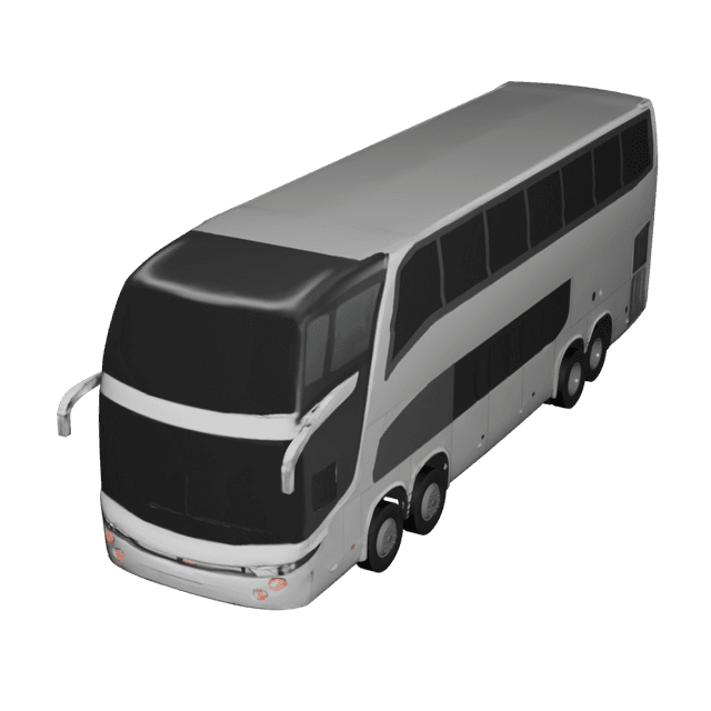 Intercity Coach Bus 3D model