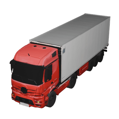 MB Actros Truck 3D model for Travel Animator