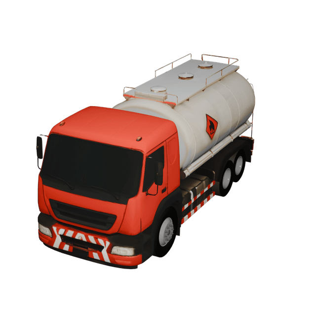 Oil Tanker Truck 3D model