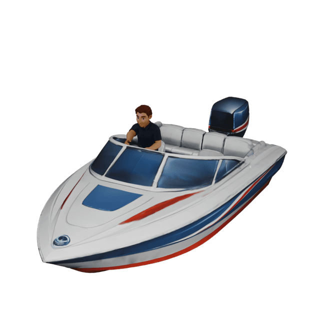 Speedboat Male 3D model