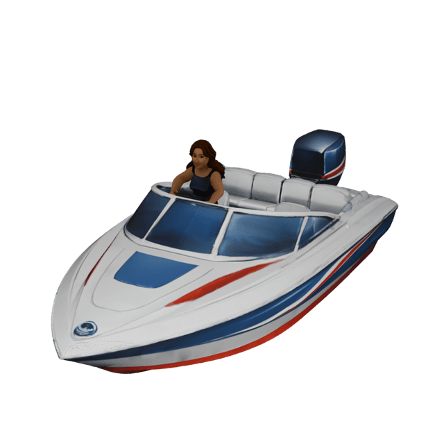 Speedboat Female 3D model