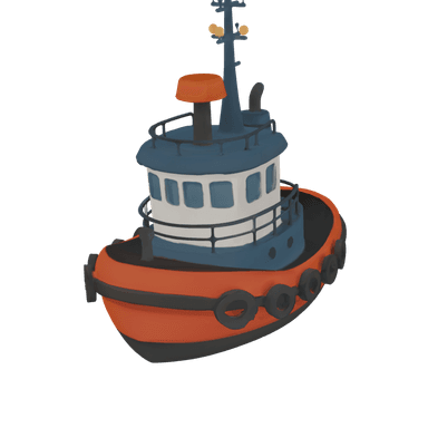Tugboat 3D model