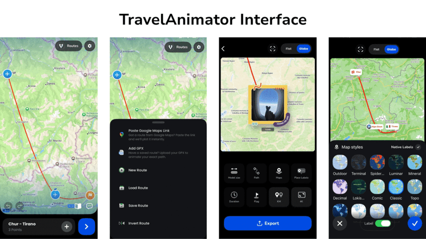 TravelAnimator Interface