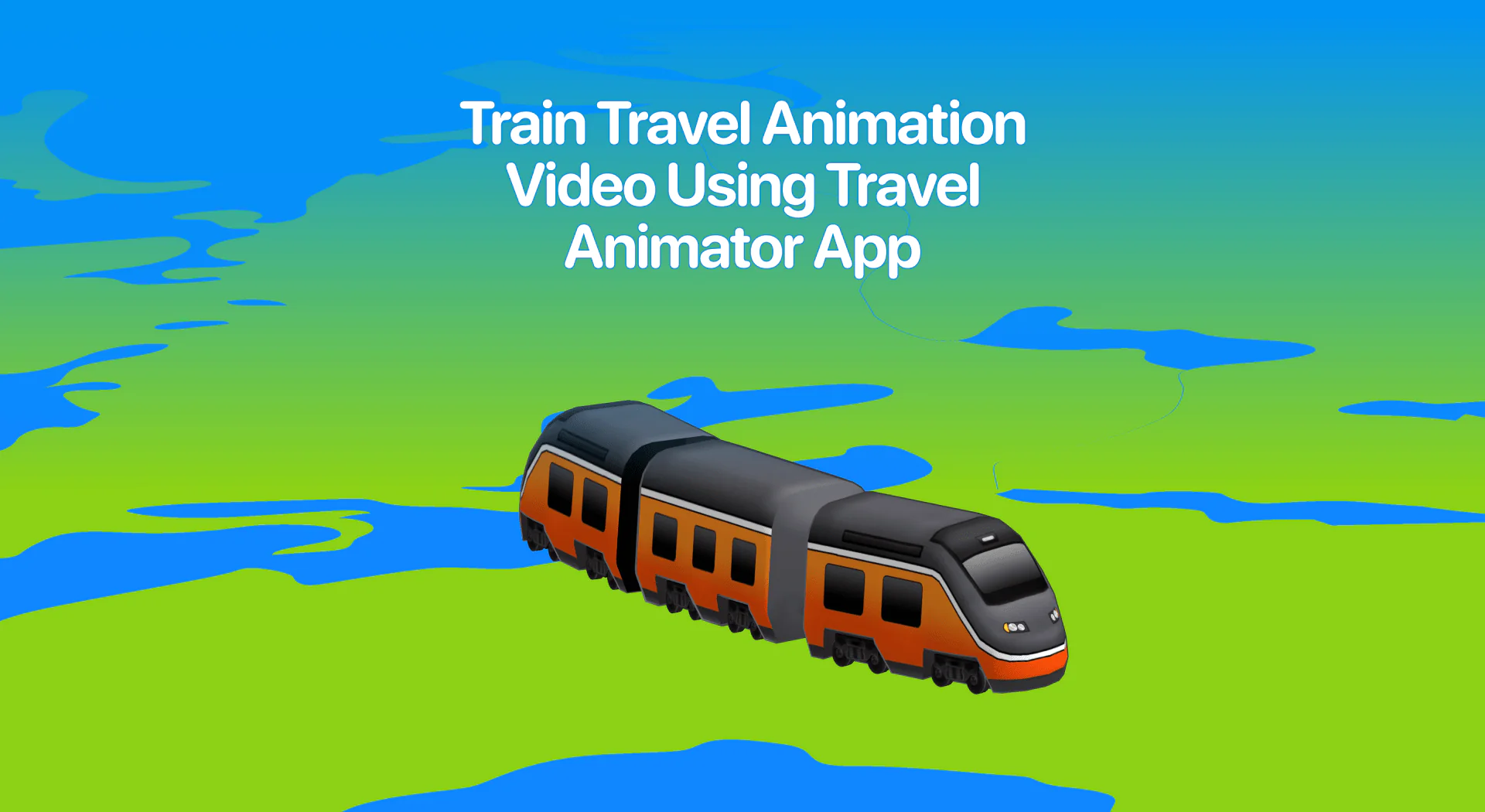 Train Travel Map Animation Video Using Travel Animator App