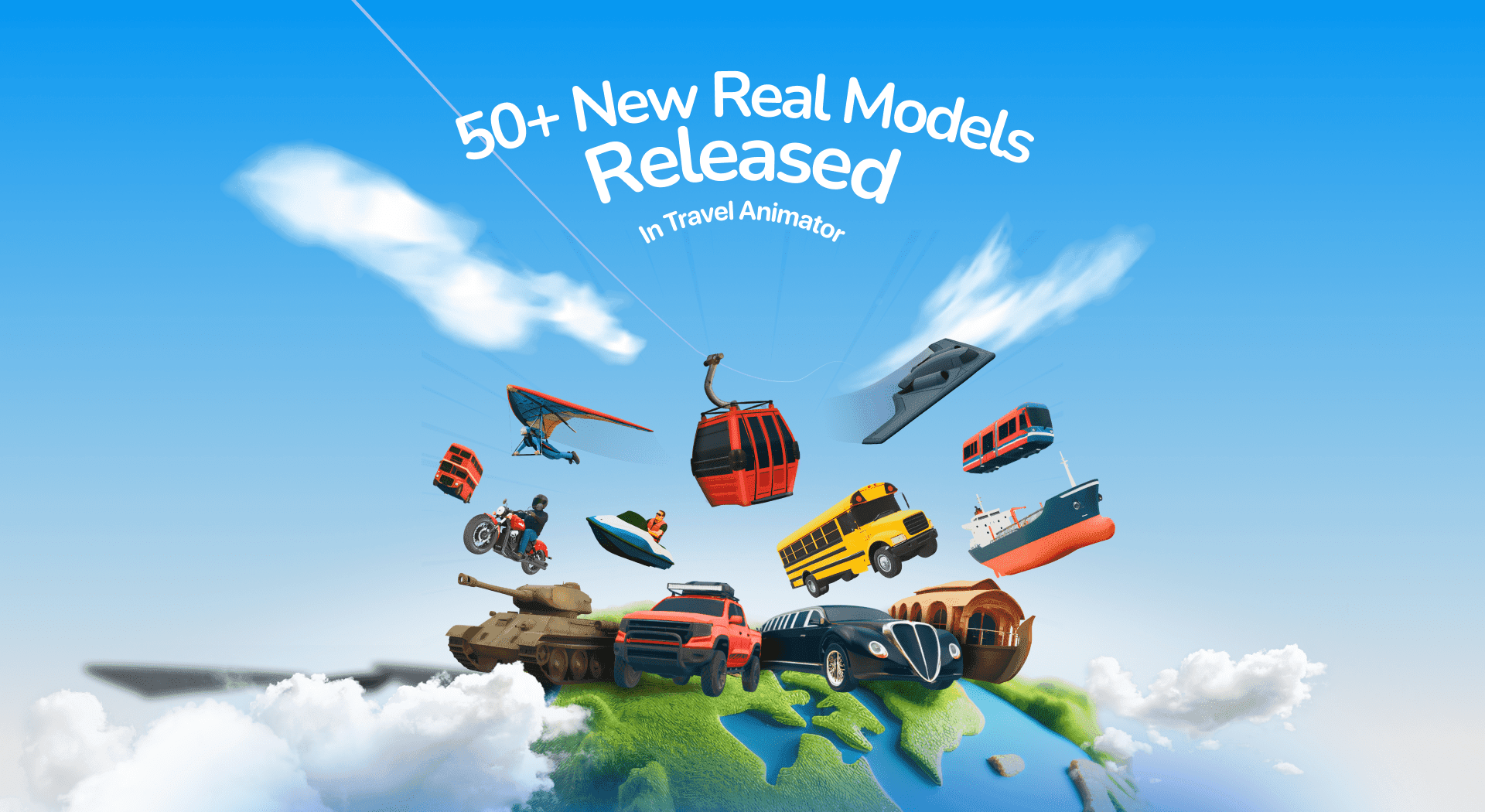 50+ New Real Models Released in Travel Animator