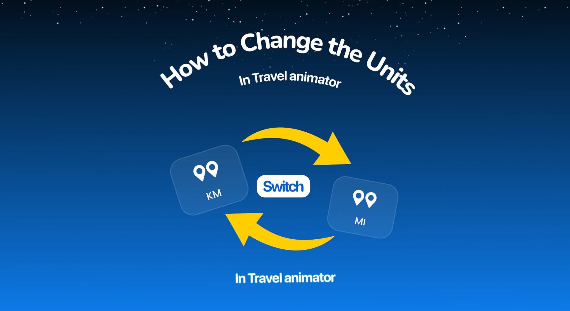 How to Change the Units in TravelAnimator