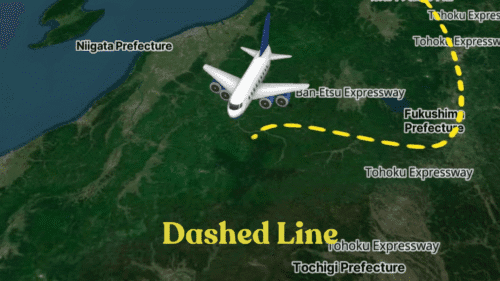 Dashed line in TravelAnimator