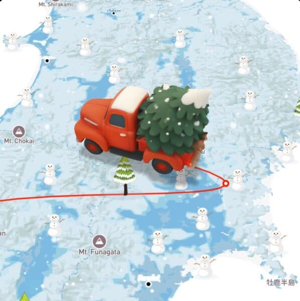 The Christmas Truck model available for Christmas travel animations