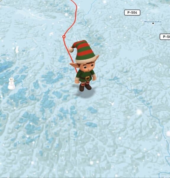 The Elf model available for Christmas travel animations