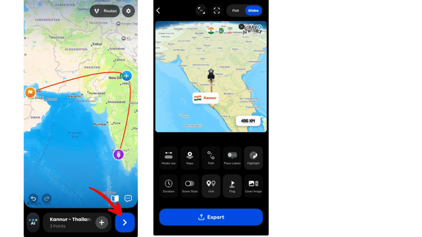 How to Create a Stunning Travel Recap Map with Travel Animator