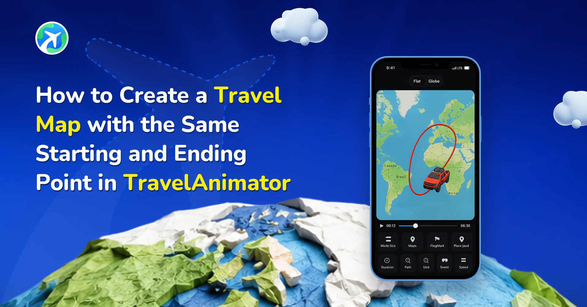 How to Create a Round-Trip Travel Map in TravelAnimator