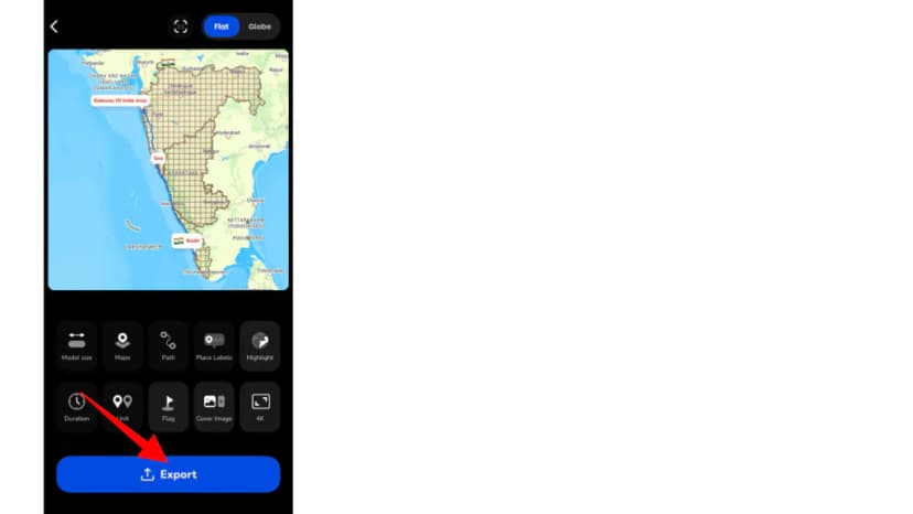 Exporting the animation video with highlighted areas