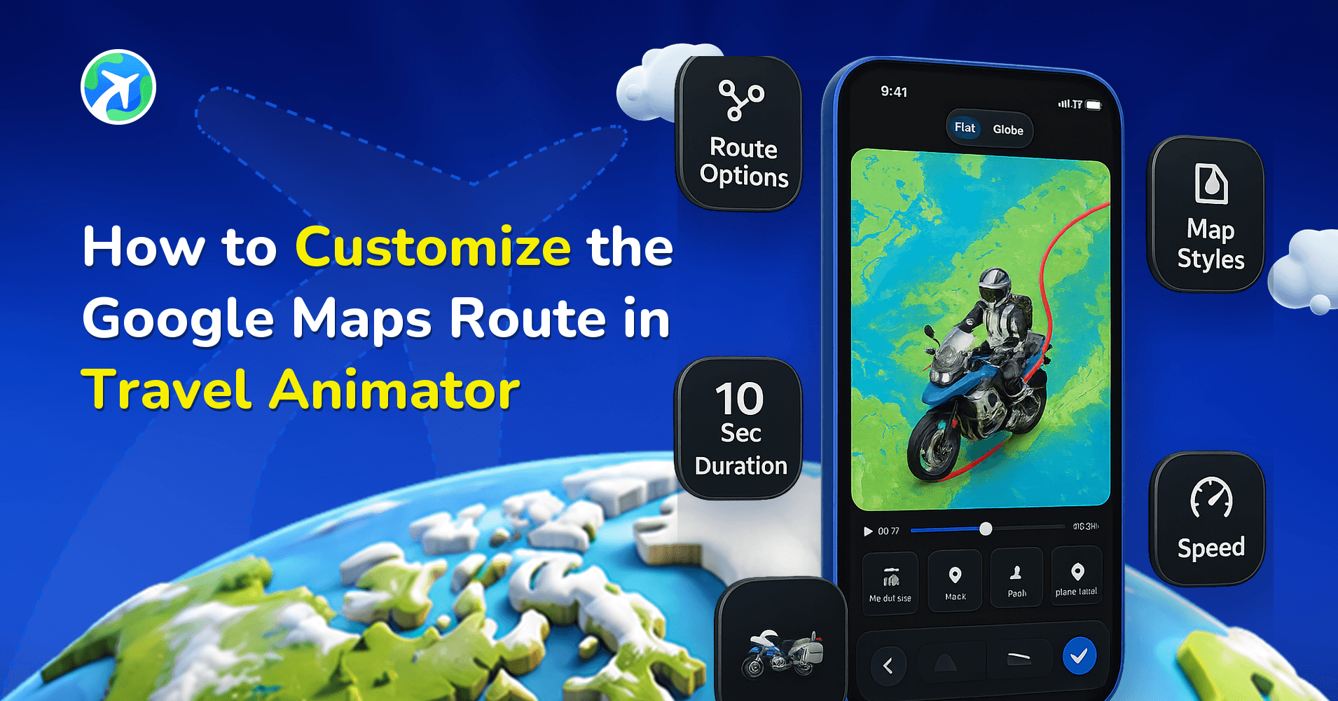 How to Customize the Google Maps Route in Travel Animator