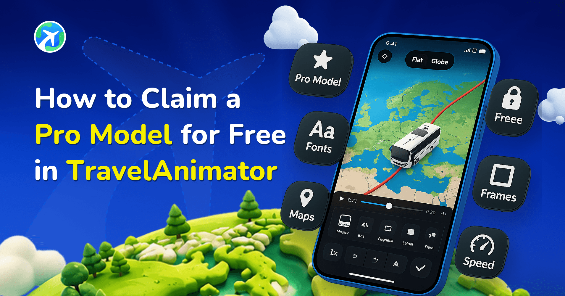 How to Claim a Pro Model for Free in TravelAnimator