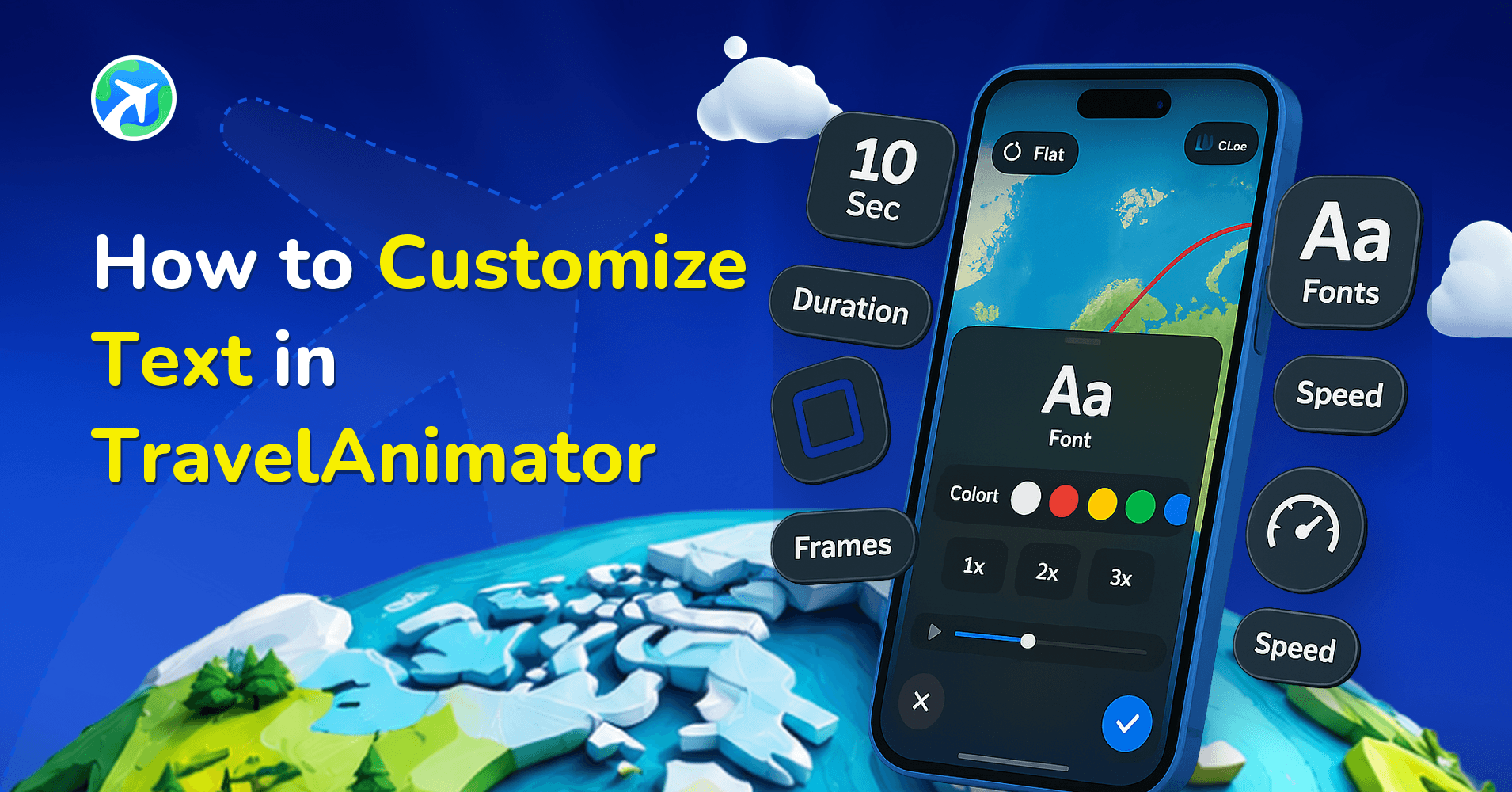 How to Customize Text in TravelAnimator